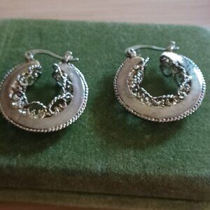 Silver plated Hoop Earrings